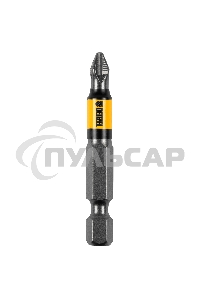 Набор бит PH2х50, сталь S2, круглый профиль, 10 шт. Denzel