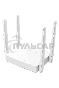 Роутер AC750 Dual-Band Wi-Fi RouterSPEED: 300 Mbps at 2.4 GHz + 433 Mbps at 5 GHzSPEC: 2× Fixed External Antennas, 2× 10/100 Mbps LAN Ports, 1× 10/100 Mbps WAN PortFEATURE: Router/Access Point Mode Mode, WPS/Reset Button, IPTV, IPv6, Parental Controls