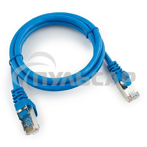 Патч-корд FTP Cablexpert кат.6, 1м, литой, многожильный черный