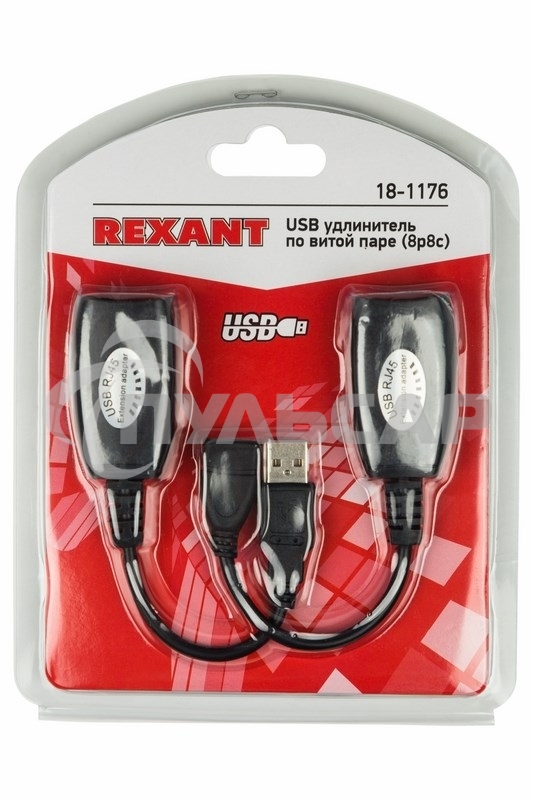 Удлинитель USB Rexant по витой паре (8p8c) Rexant
