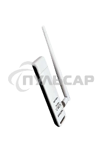 Адаптер TP-Link SOHO TL-WN722N 150Mbps High Gain Wireless N USB Adapter with Cradle, 1T1R, 2.4GHz, 802.11n/g/b, 1 detachable antenna