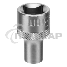 Головка торцевая, 8 мм, 12-гранная, CrV, под квадрат 1/2