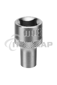 Головка торцевая, 8 мм, 12-гранная, CrV, под квадрат 1/2
