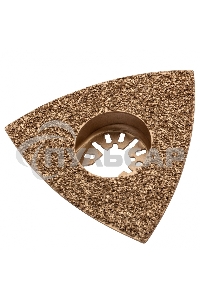 Насадка для МФИ шлифовальная дельтовидная, HM, по плитке и дереву, 78 мм Denzel