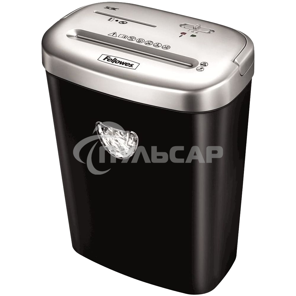 Шредер Fellowes PowerShred 53С, FS-46531, черный/серый