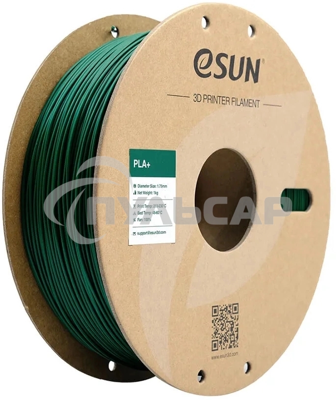 Пластик для принтера 3D Esun PLA+175O-PG1P1 PLA+ 1кг L1.75м 1цв.
