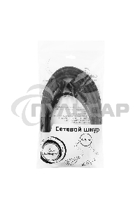 Кабель питания сист.блок-монитор Gembird 4.5-5.0м, черный, с зазем., пакет PC-189-15