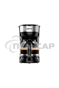 Кофеварка капельная Centek CT-1147 Steel, исп. кофе - молотый, 1.8 л, 900 Вт.