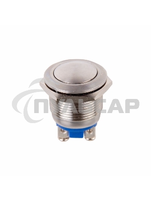 Кнопка антивандальная Ø19 Б/Фикс (2с винт) (ON)-OFF сфера Rexant