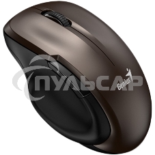 Мышь беспроводная Genius Ergo 8200S коричневый, 1200 dpi, радиоканал, USB, кнопки - 5