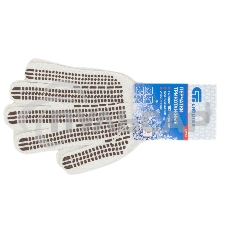 Перчатки трикотажные, рисунок ПВХ гель 