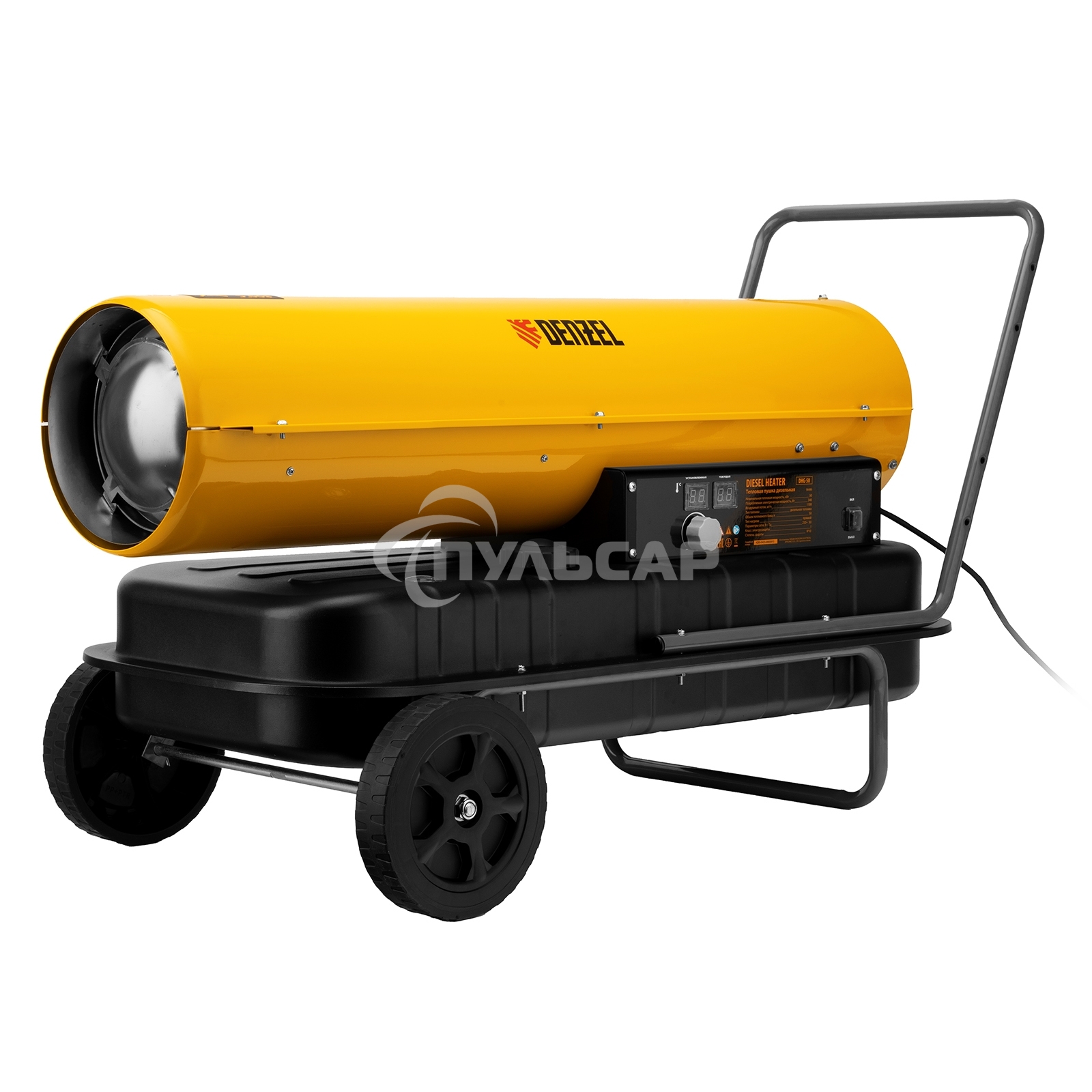 Дизельная тепловая пушка Denzel DHG-50, 50 кВт, 1100 м3/ч, прямой нагрев