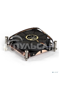 Кулер для процессора ExeGate ESNK-0049.PWM.1U.115x.Cu бронзовый, 75 мм, медь, 5000 об/мин, 54 дБ, 4 pin, 115 Вт, 30 мм