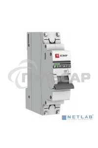 Выключатель автоматический EKF mcb4763-1-40C-pro 1P 40А (C) 4,5kA ВА 47-63 EKF PROxima