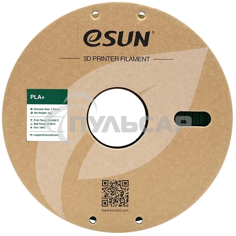 Пластик для принтера 3D Esun PLA+175O-PG1P1 PLA+ 1кг L1.75м 1цв.