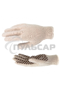 Перчатки трикотажные, рисунок ПВХ гель 