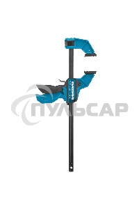 Струбцина GROSS 20702 реечная быстрозаж. пистолет. пошаг.механизм пл. корпус 300мм