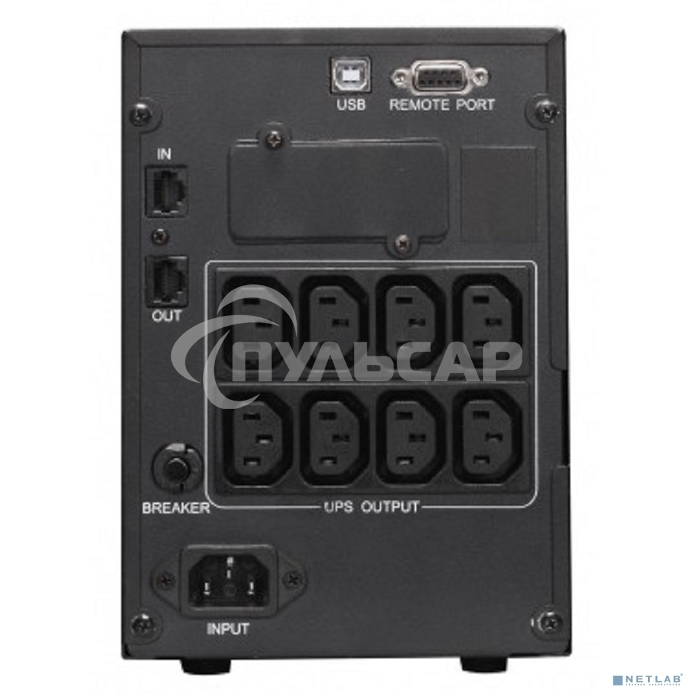 Источник бесперебойного питания Powercom Smart King Pro+ SPT-1000-II LCD 800Вт 1000ВА черный