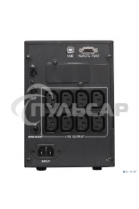 Источник бесперебойного питания Powercom Smart King Pro+ SPT-1000-II LCD 800Вт 1000ВА черный