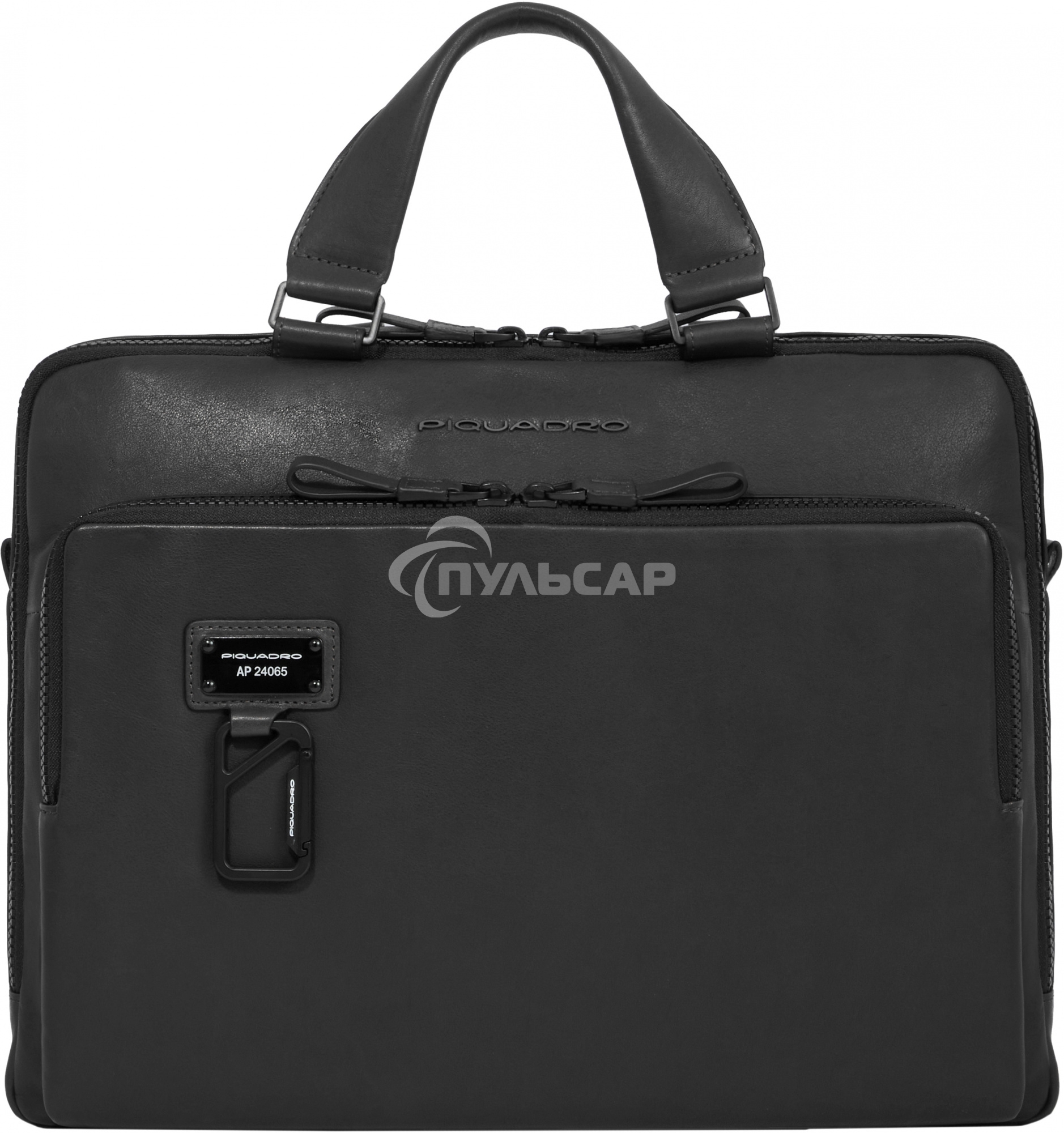 Сумка для ноутбука Piquadro Harper CA4098AP/N, натур.кожа, черный