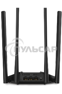Wi-Fi роутер MERCUSYS MR30G, Wi-Fi 5, AC1200, 2.4/5ГГц, 2 LAN, черный