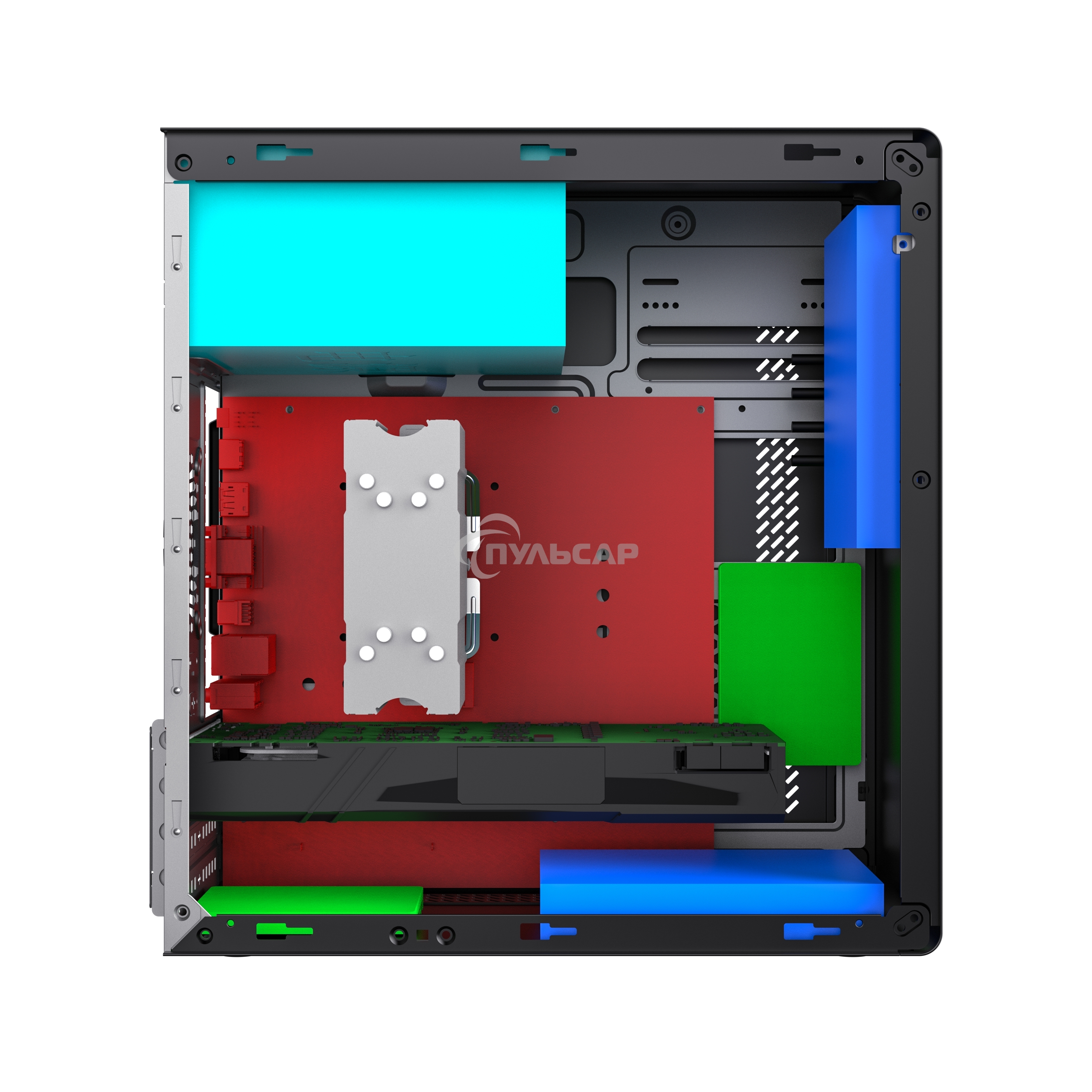 Компьютерный корпус с блоком питания 450Вт./ Case Foxline FL-719W-FZ450R-U31, mATX case, белый, w/PSU 450W 12cm, w/1xUSB 2.0, w/1xUSB 3.0, w/1xCombo Audio, w/pwr cord, w/o FAN