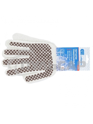 Перчатки трикотажные, рисунок ПВХ гель 