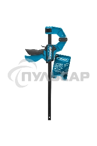 Струбцина GROSS 20702 реечная быстрозаж. пистолет. пошаг.механизм пл. корпус 300мм