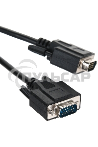 Кабель для монитора VGA (M) -) VGA (M), 1,5 м, TV-COM (QCG341AD-1.8M), ферритовые кольца