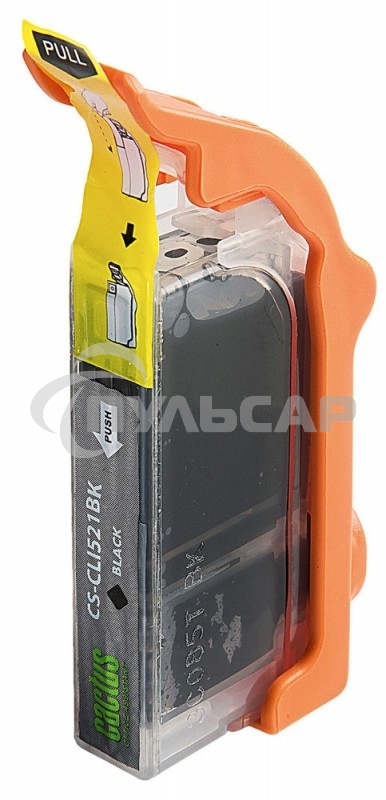 Картридж струйный Cactus CS-CLI521BK черный (8.4 мл) для Canon Pixma MP540/MP550/MP620/MP630/MP640/MP660/MP980/MP990/iP3600/iP4600/iP4700/MX860