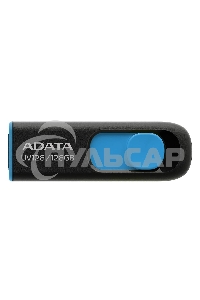 Флешка USB ADATA UV128 (AUV128-128G-RBE), 128Gb, USB 3.0, R/W 100/30, черный/синий