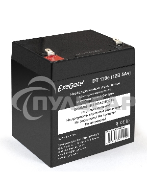 Батарея ExeGate DT 1205 (12V 5Ah, клеммы F1)