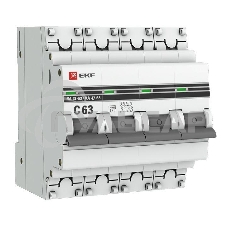 Выключатель автоматический модульный 4п C 63А 4.5кА ВА 47-63 PROxima EKF mcb4763-4-63C-pro Выключатель автоматический модульный 4п C 63А 4.5кА ВА 47-63 PROxima EKF mcb4763-4-63C-pro