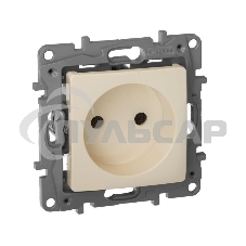 Розетка 2К винты, сл. кость ETIKA 