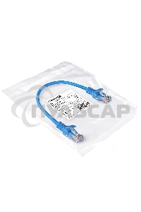 Патч-корд ExeGate EX286371RUS UTP-RJ45-RJ45-5e-0,3M-LSZH-BL, UTP, cat.5e, LSZH, 0.3м, синий