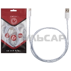Кабель Energy ET-01 USB/Type-C, серебро Кабель Energy ET-01 USB/Type-C, серебро