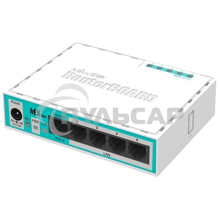 Маршрутизатор MikroTik RB750r2 hEX lite 5x10/100 Mbps