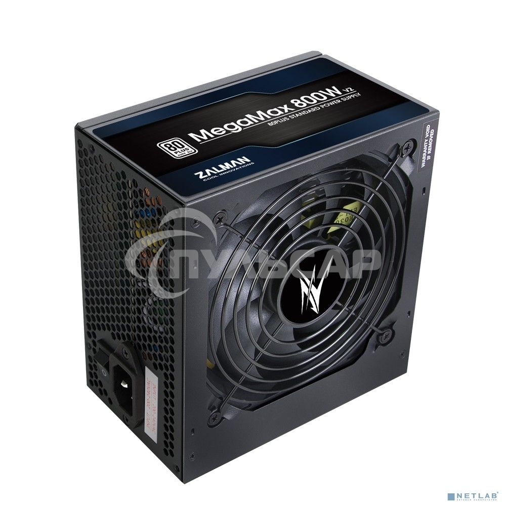 Блок питания Zalman MegaMax 800W (ZM800-TXII), 800Вт, 80 PLUS, 120мм, черный