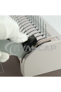 Переплетчик Heleos БП13пс коричневый (БП13ПСК) A4/перф.13л.сшив/макс.450л./пластик.пруж. (6-51мм)