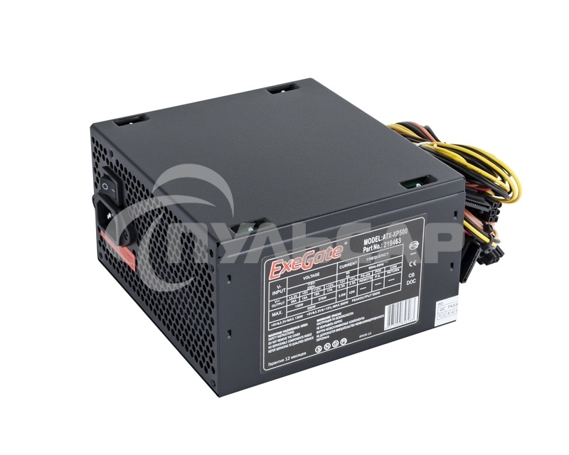 Блок питания ExeGate XP500 (EX219463RUS-S), 500Вт, 120мм, черный