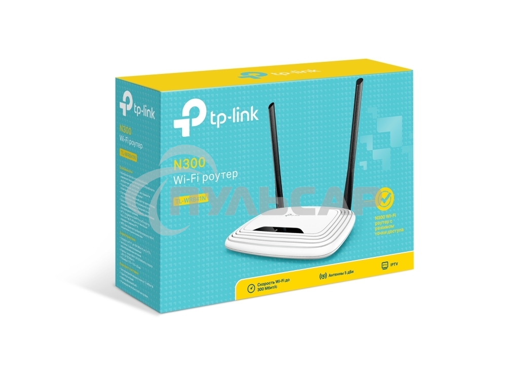 Маршрутизатор беспроводной TP-Link TL-WR841N 10/100BASE-TX