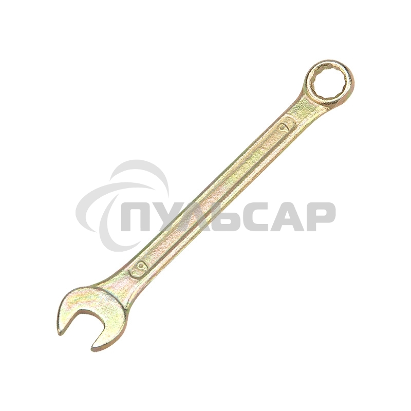 Ключ комбинированный Rexant 9 мм, желтый цинк