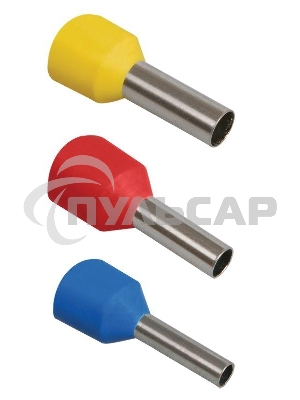 Наконечник-гильза изол. Е1012 10кв.мм (уп.100шт) ИЭК UGN10-010-07-12