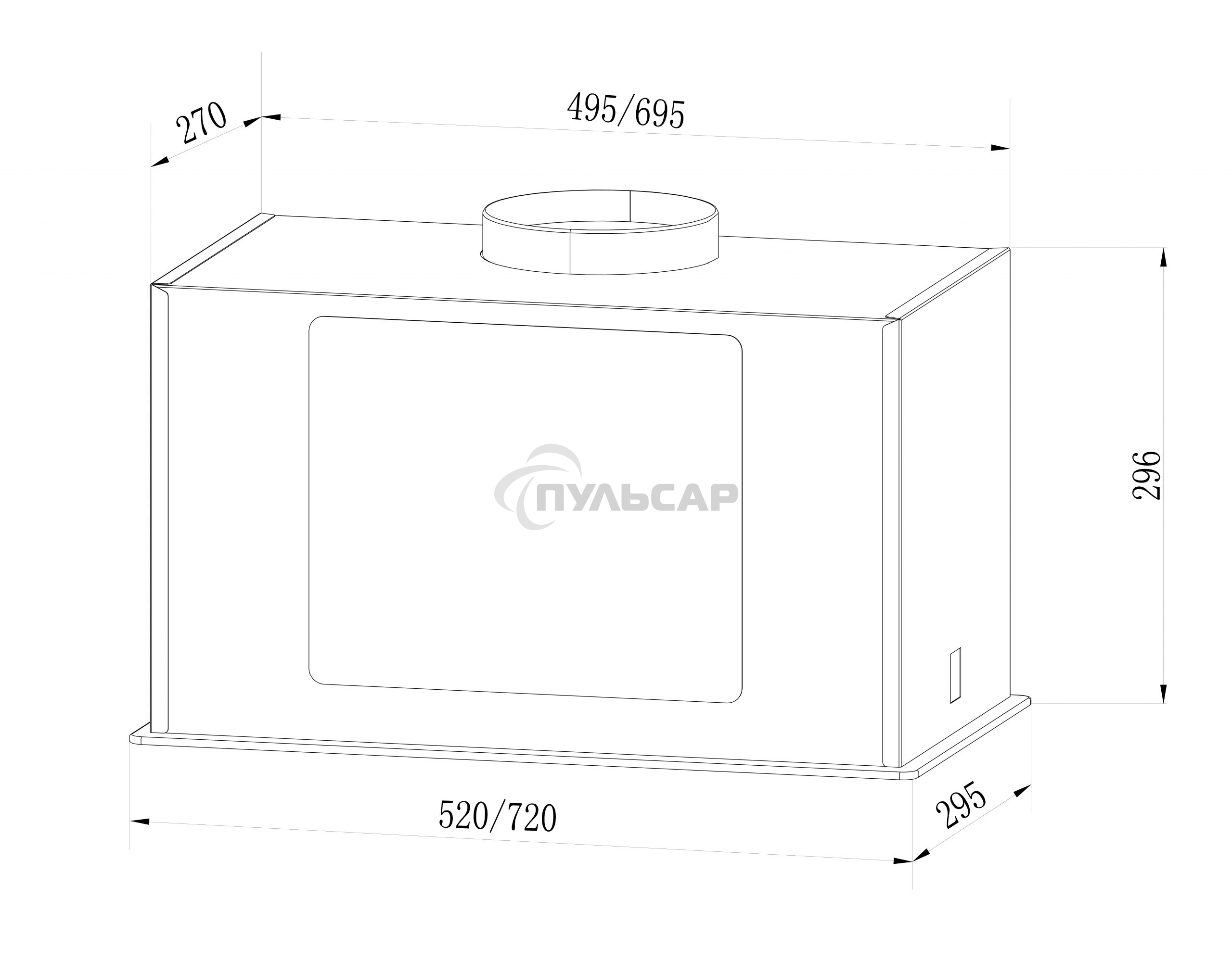 Вытяжка LEX GS BLOC GS 600 BLACK