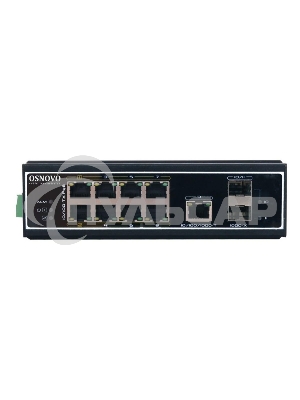 Коммутатор Osnovo SW-60812/I 8x100Mb 1G 2SFP 300W