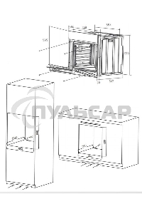 Шкаф духовой электрический Maunfeld EOEM.769B3, встраиваемый