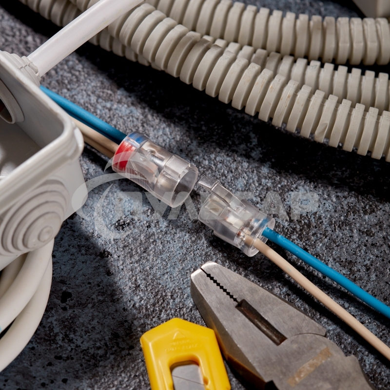 Экспресс-клемма СМК 2273-2x2R проходная разъемная 2 полюса 2х2-проводная 0,5-2,5мм² (50 шт/уп) Rexant