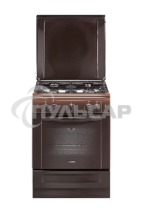 Плита газовая Gefest ПГ 6100-01 0001 коричневый, конфорок 4 шт, духовка 52 л, 60 см x 85 см x 60 см