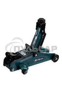 Домкрат гидравлический подкатной Сибртех 2т, 127-330 мм, в пласт. кейсе