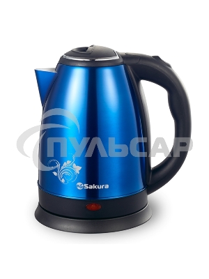 Чайник электрический Sakura SA-2134BL (1.8) син металл+черн д